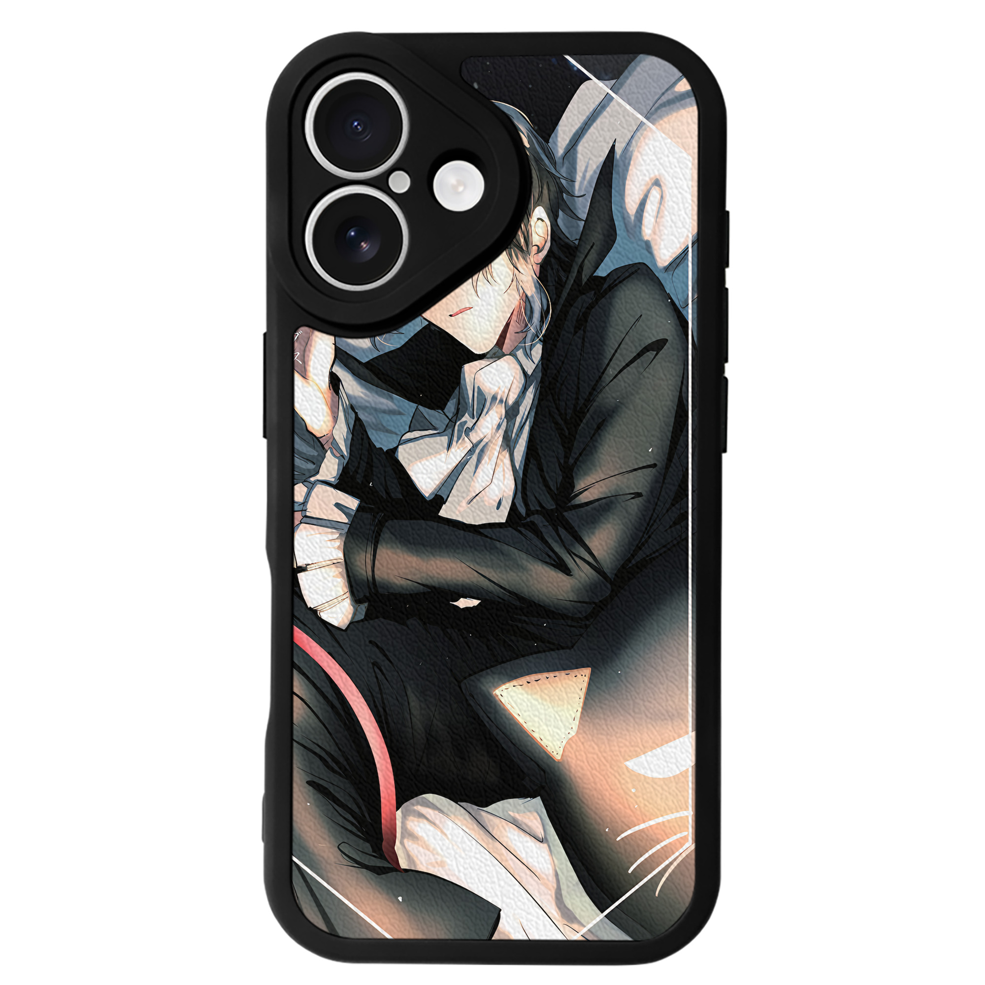 （画像用） 文豪ストレイドッグス Bungo Stray Dogs 【iPhone 16シリーズ対応】シリコンスマホケース（レザー調） 材質：シリコン